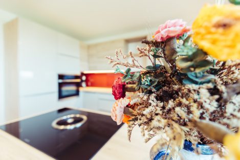 Voll ausgestattete Küche - Ferienwohnung Pension Stern - Aldein